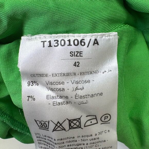 NEW The Andamane x REVOLVE Linda Ruched Mini Dress Green Size 42 / Medium - Picture 7 of 8